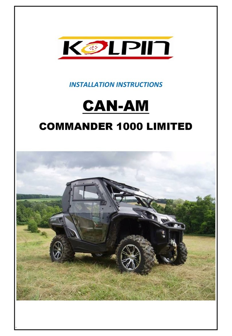Kolpin CAN-AM Commander 1000 Limited installation instructions