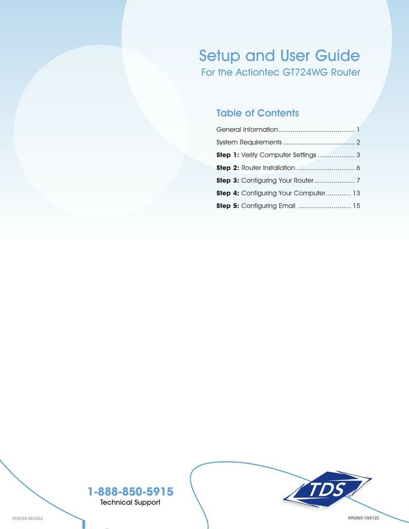 ActionTec GT724WG Safety guide ActionTec GT724WG Safety guide