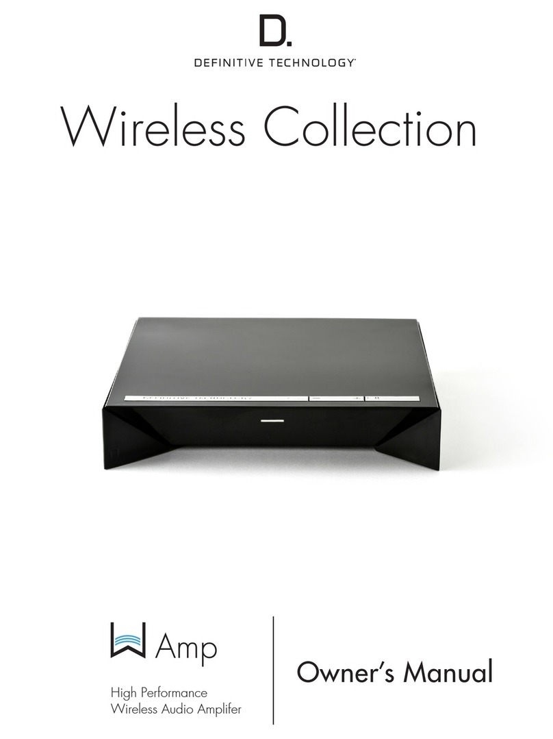 Definitive Technology W Amp owner's manual