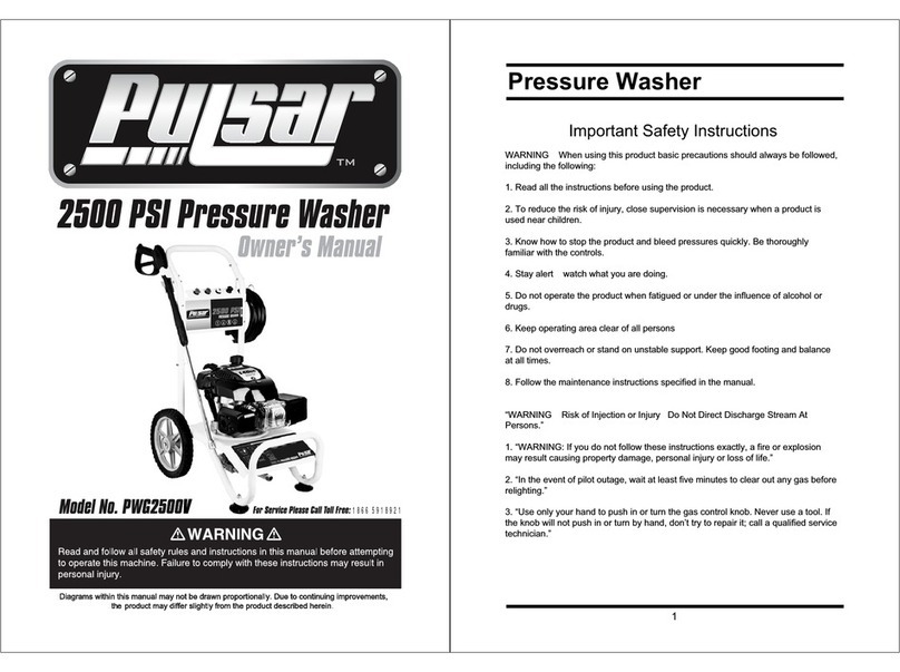 Pulsar PWG2500V User manual Pulsar PWG2500V User manual