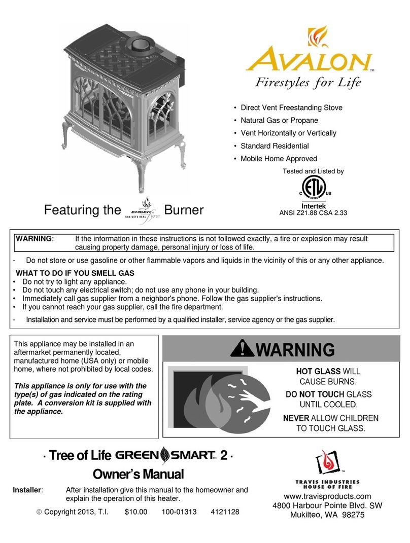 Travis Industries Avalon Tree of Life GS2 User manual
