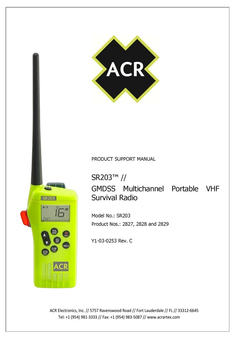 ACR Electronics SR203 Product support manual