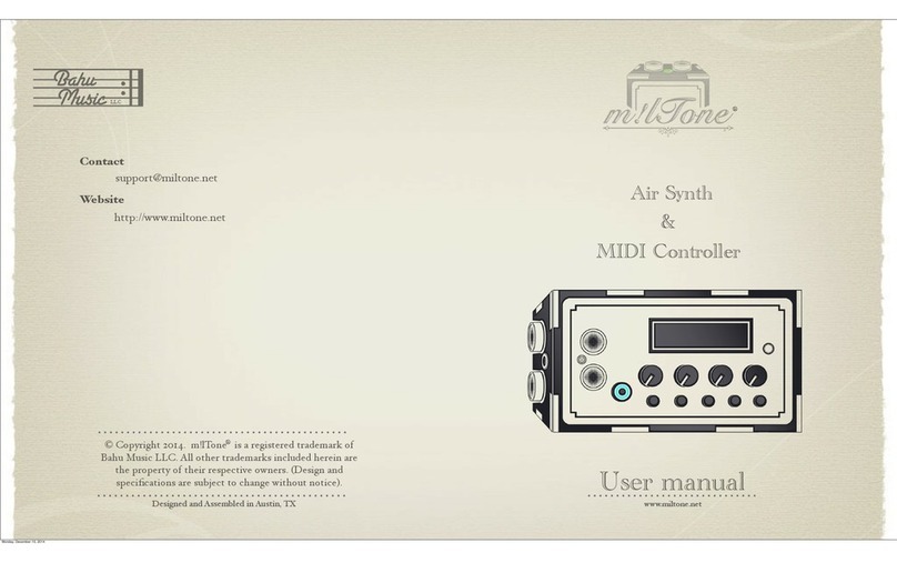 milTone Air Synth& MIDI Controller user manual