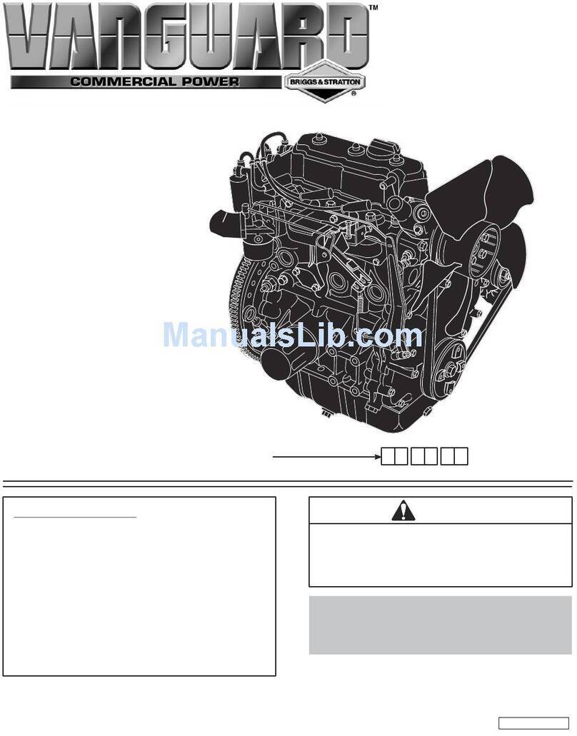 Vanguard 430447 Installation and operation manual