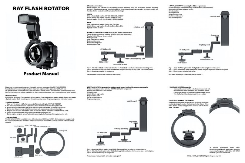 Ray Flash Rotator product manual