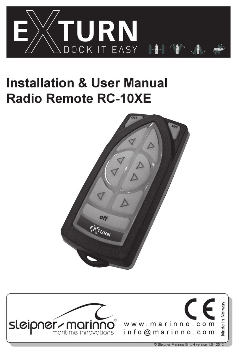 Sleipner-Marinno EXTURN RC-10XE Installation & user manual