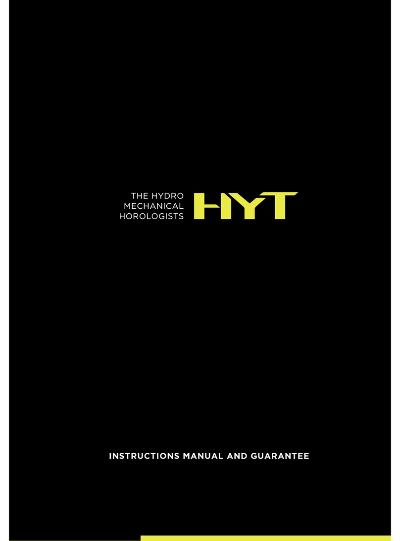 HYT Hydro Mechanical Horology watch User manual