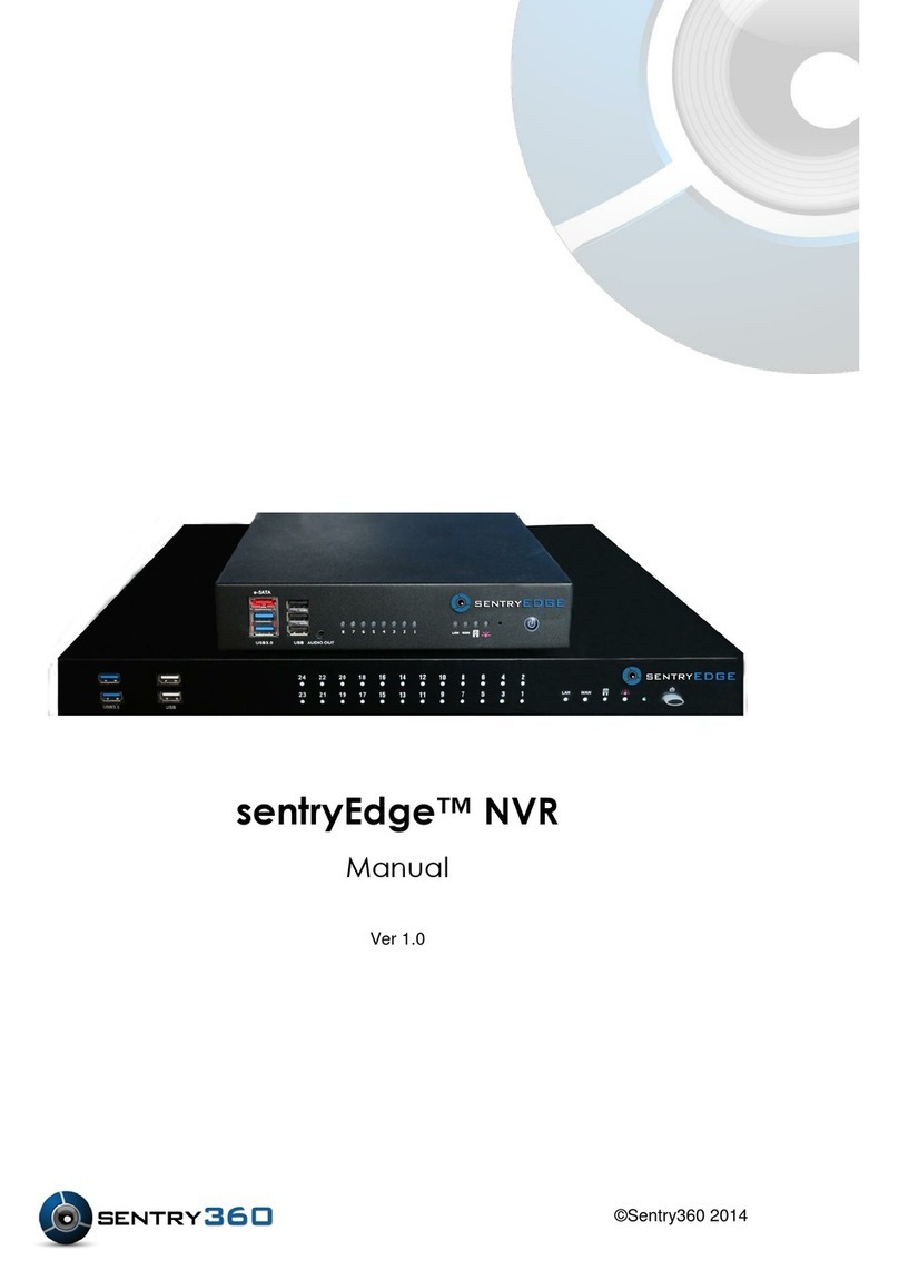 Sentry360 sentryEdge NVR manual