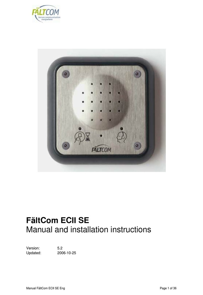 FältCom ECII SE Specification sheet