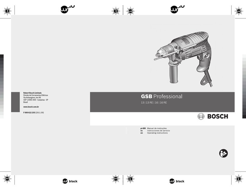 Bosch GSB 13 PROFESSIONAL operating instructions