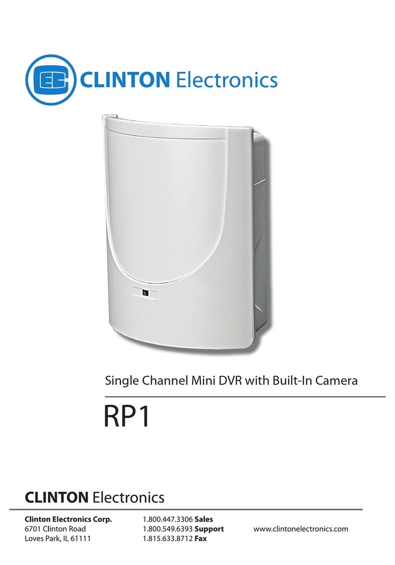 Clinton Electronics RP1 User manual Clinton Electronics RP1 User manual
