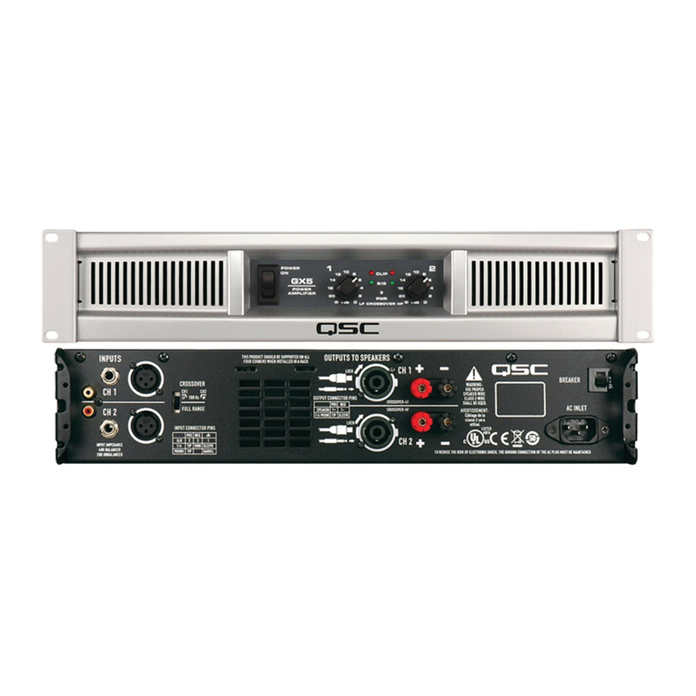 QSC GX3 User manual