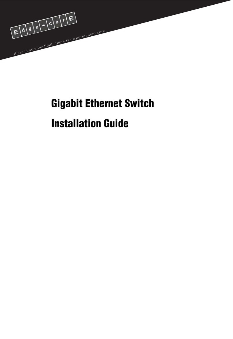 Edge-Core Gigabit Ethernet Switch User manual