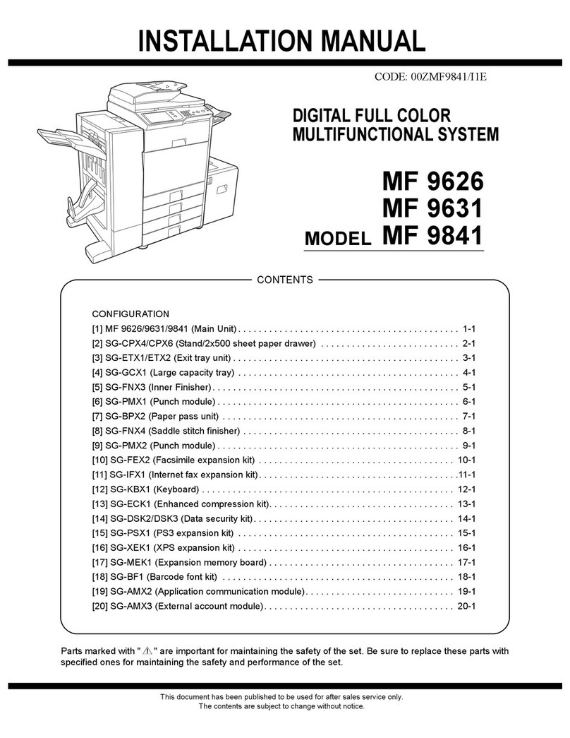 SAGEMCOM MF 9841 User manual