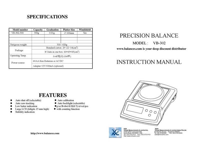 Virtual Measurements & Control VB-302 instruction manual