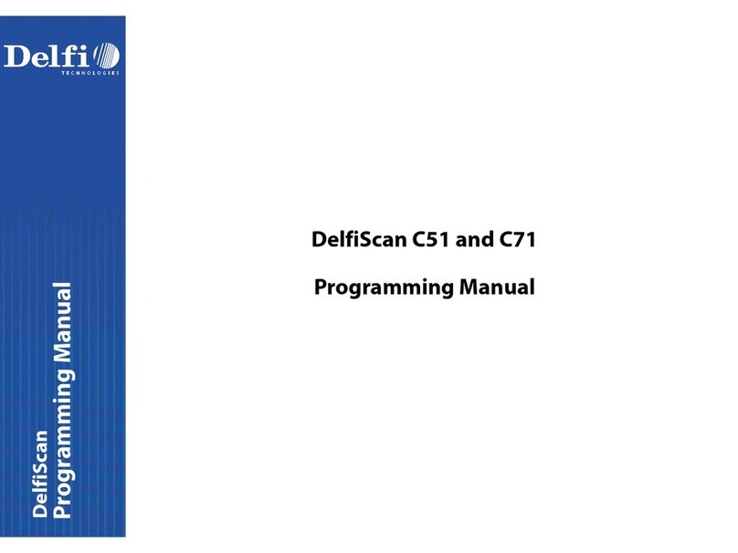 Delfi DelfiScan C51 Programming manual