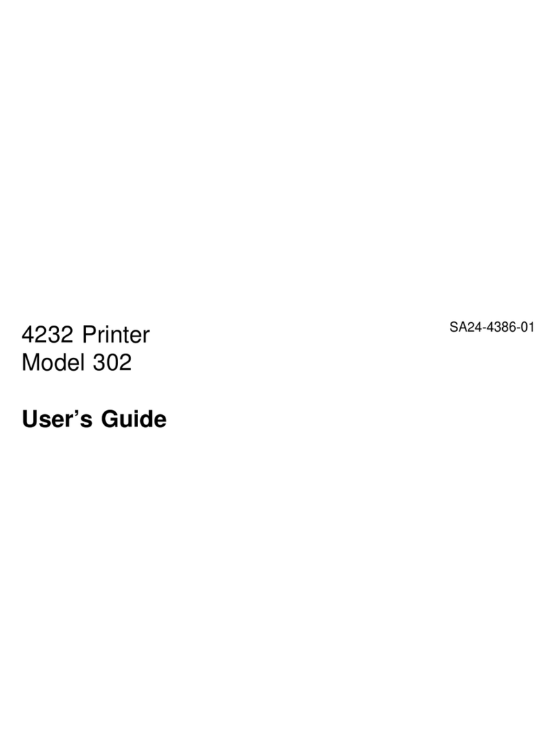 IBM 4232 PRINTER MODEL 302 User manual