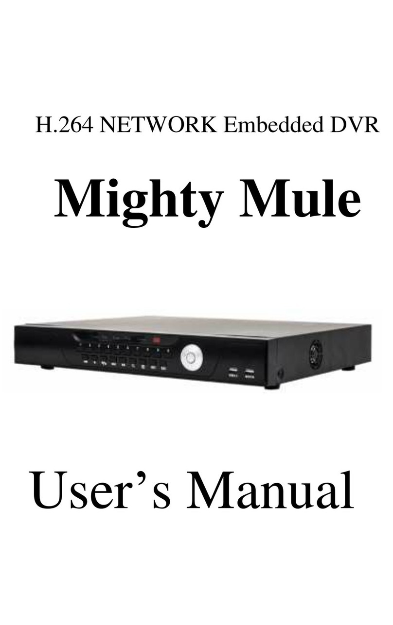 Mighty Mule H.264 NETWORK Embedded DVR User manual