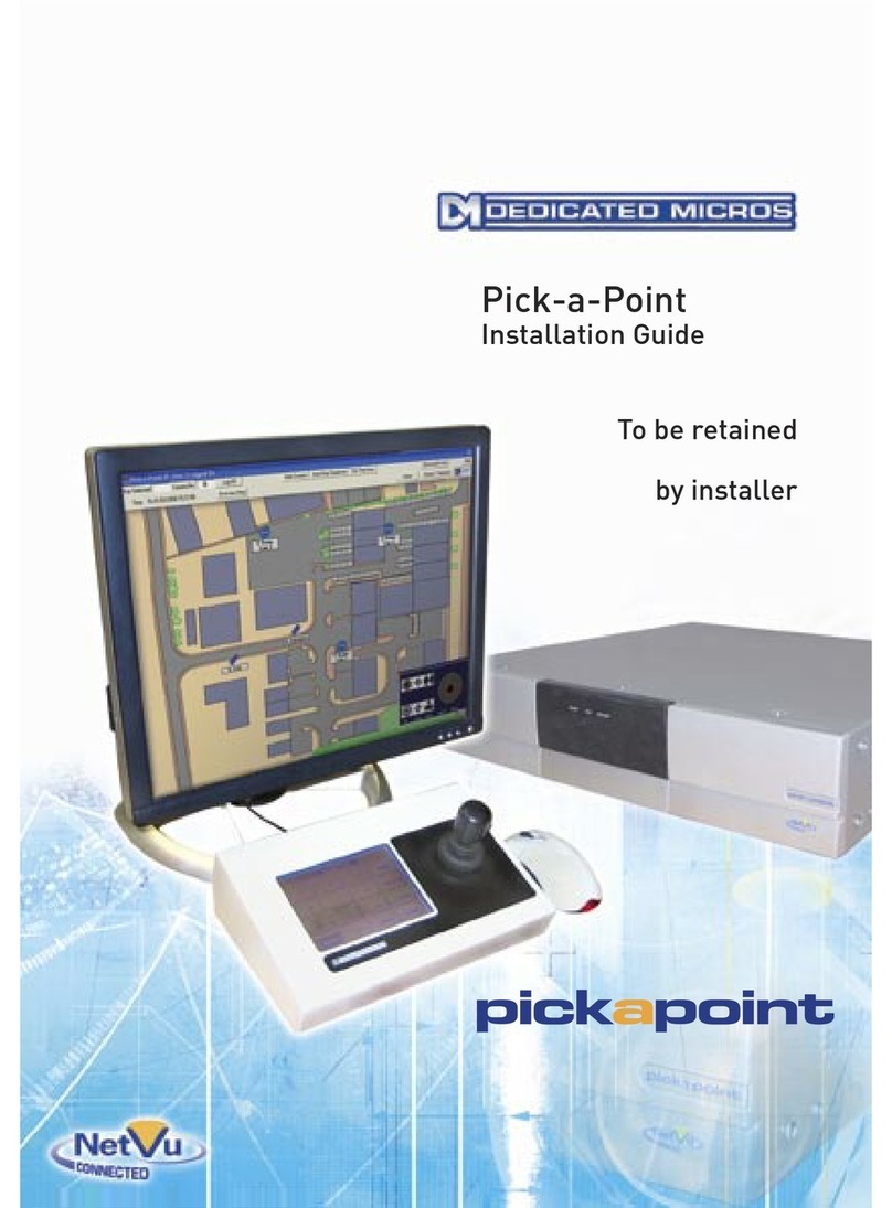 Dedicated Micros PICKAPOINT User manual Dedicated Micros PICKAPOINT User manual