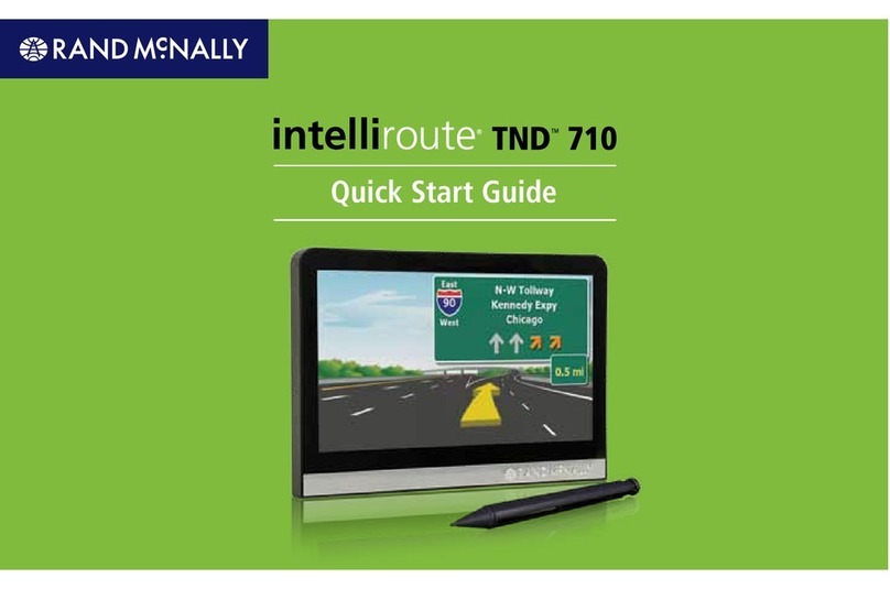 Rand McNally Intelliroute TND-710 User manual