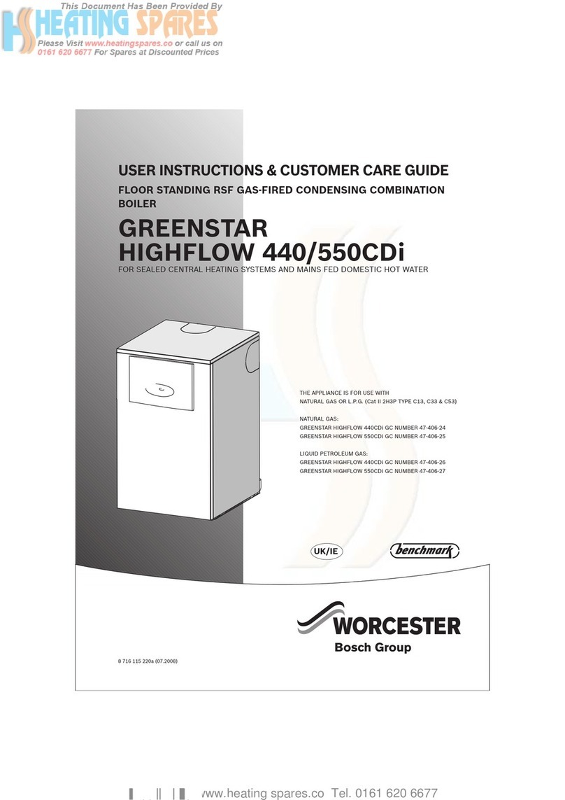 Worcester GREENSTARHIGHFLOW 440 CDi User manual