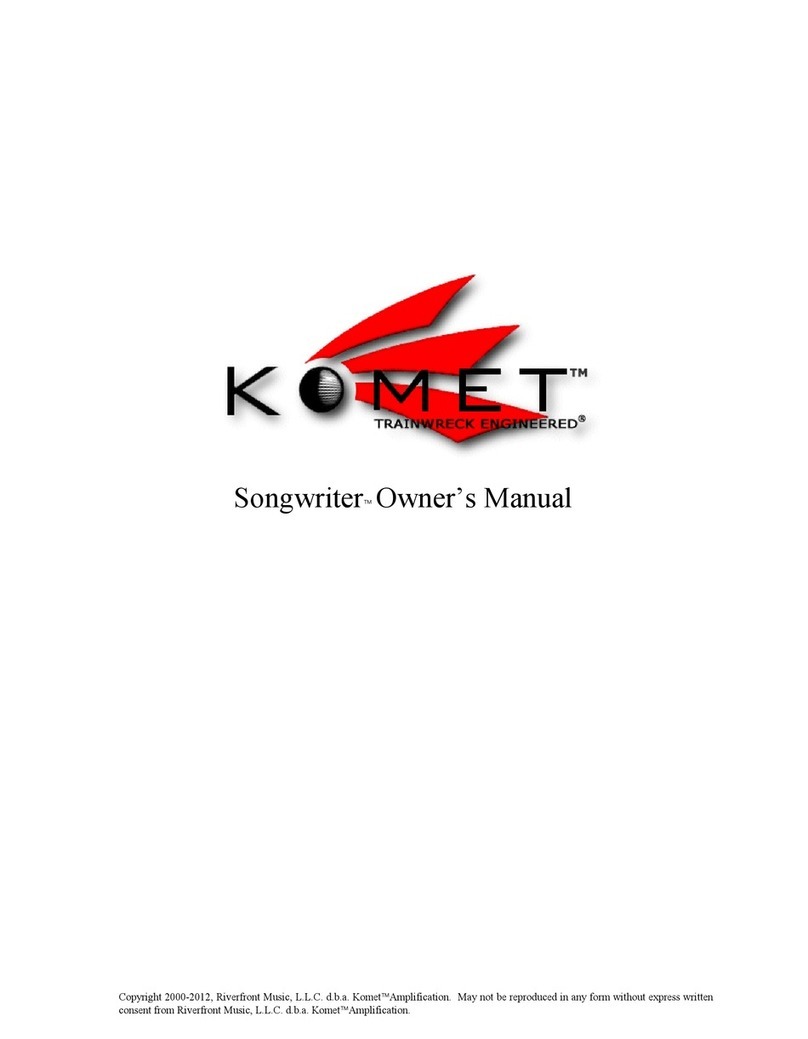 Komet Songwriter owner's manual