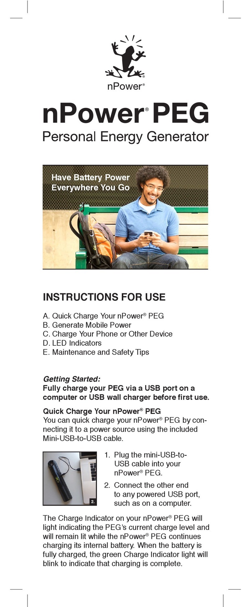 NPower PEG User manual