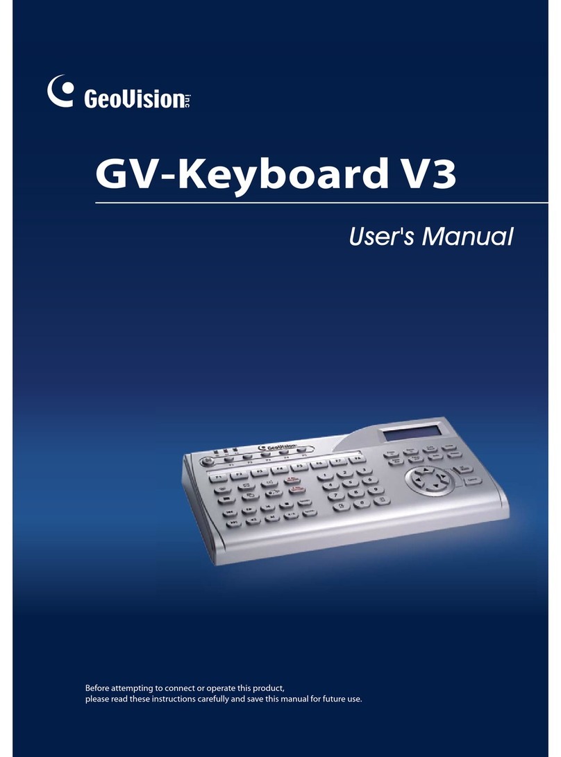 GeoVision GV-Keyboard V3 user manual