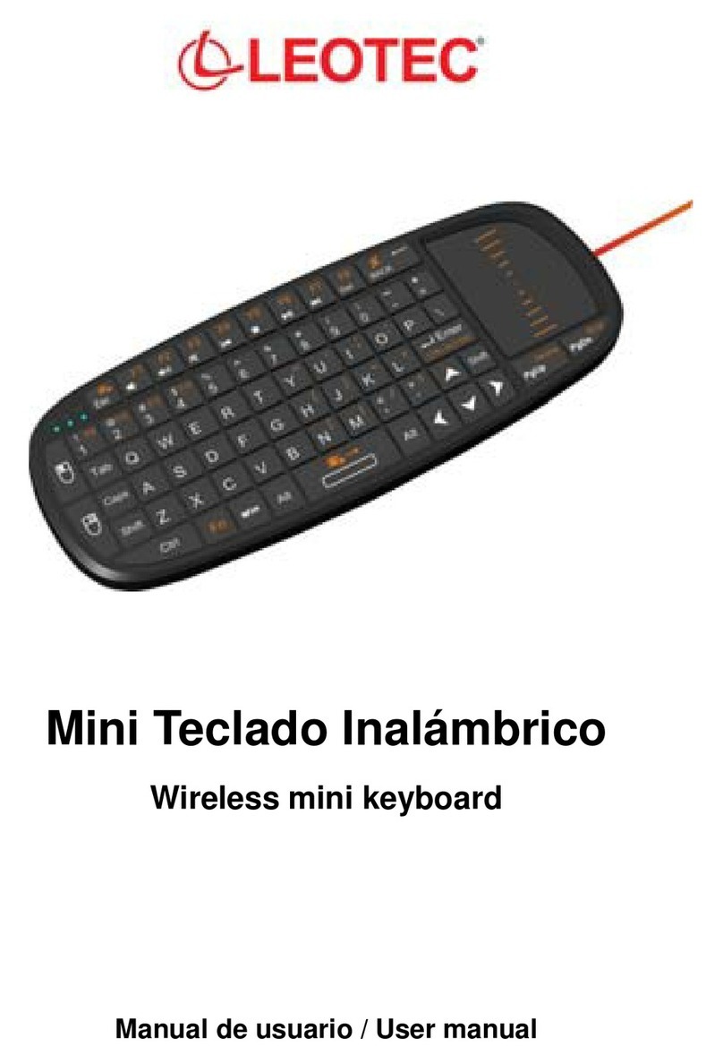 Leotec wireless mini keyboard user manual