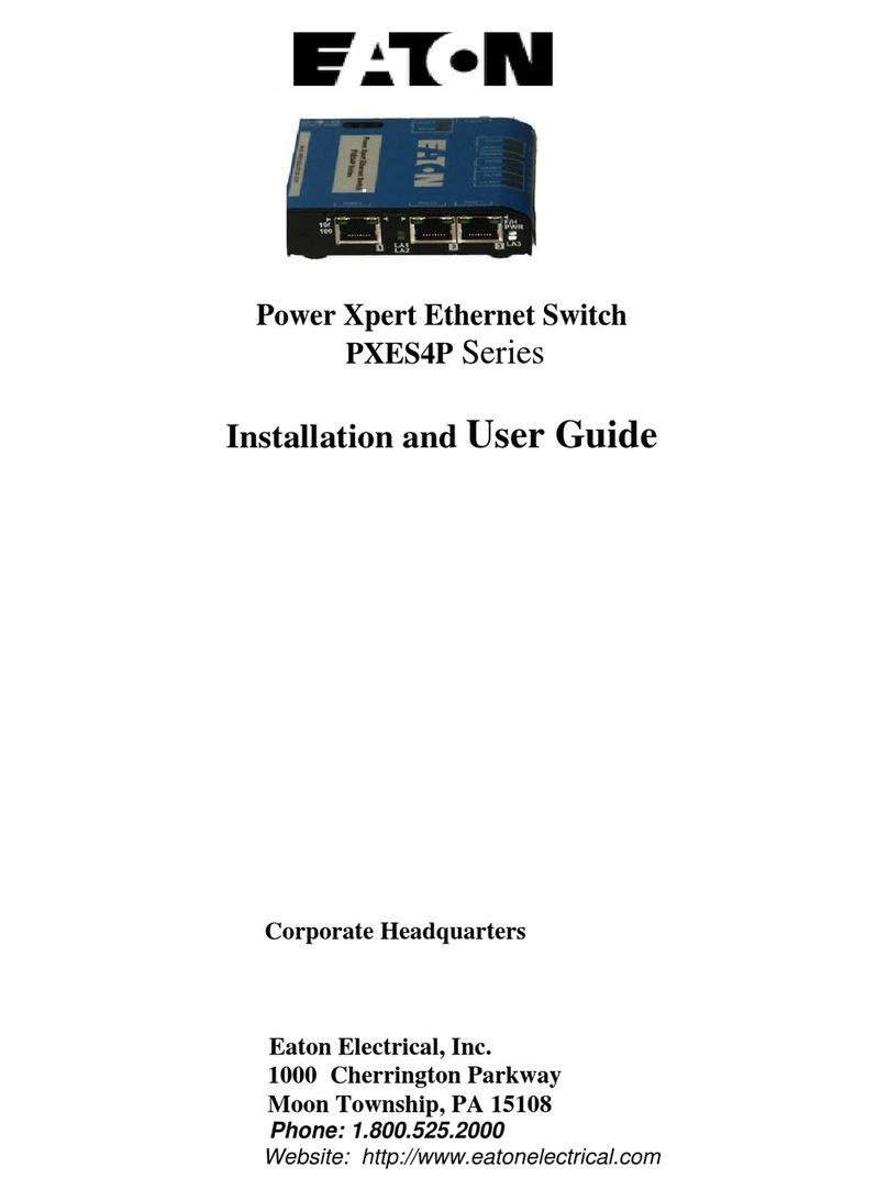Eaton Power Xpert PXES4P Series User manual Eaton Power Xpert PXES4P Series User manual