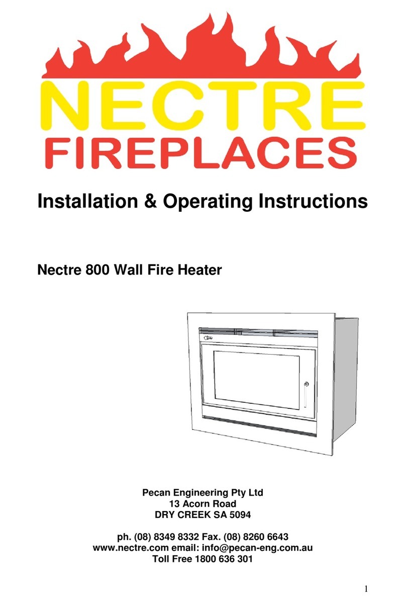 Nectre Fireplaces FS 800 User manual