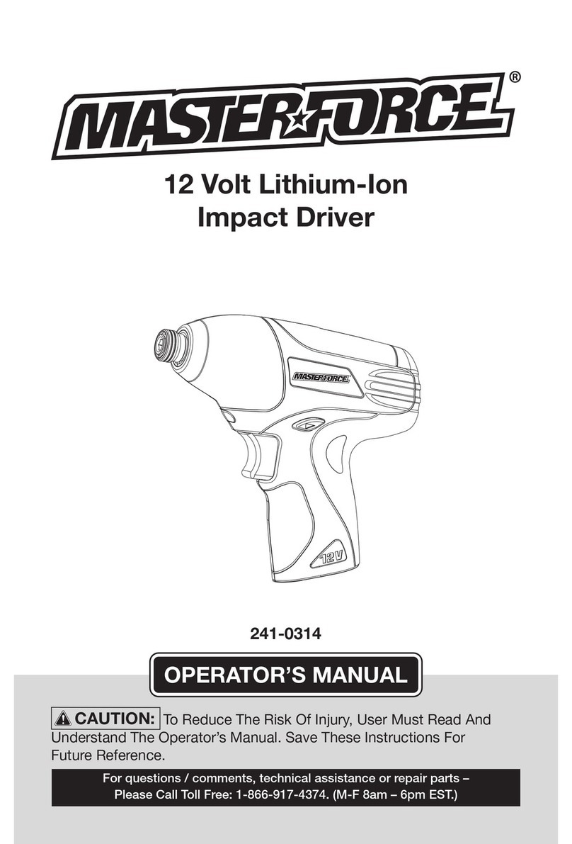 MasterForce 241-0314 Operator's manual