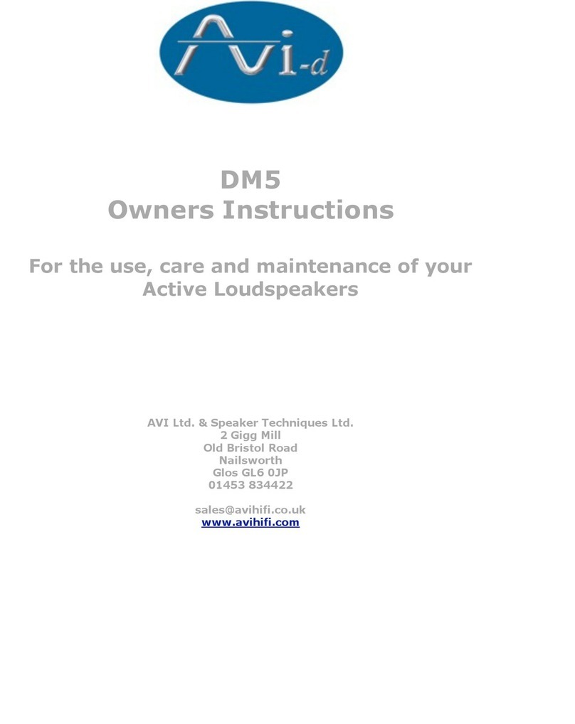 AVI DM5 Owner's instructions