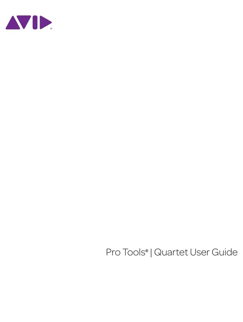 Avid Technology Pro Tools Quartet User manual Avid Technology Pro Tools Quartet User manual