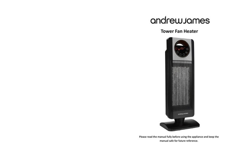 Andrew James Tower Fan Heater user manual