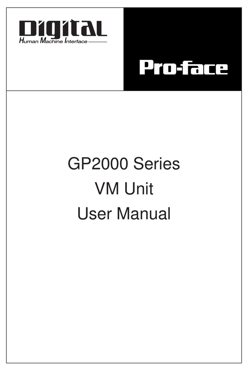Pro-face GP2000-VM41 user manual