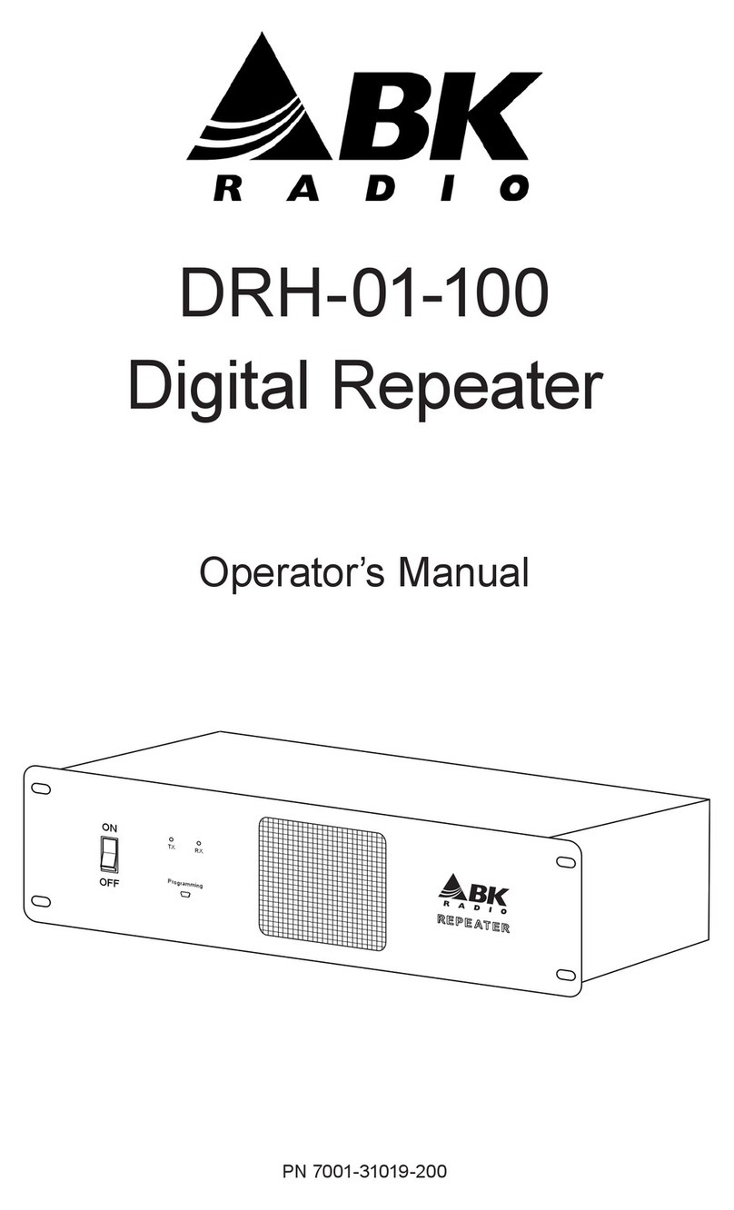 BK Radio DRH-01-100 Operator's manual