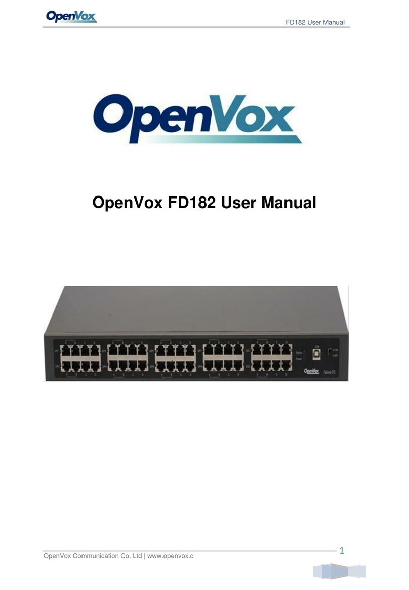 OpenVox FD182 user manual