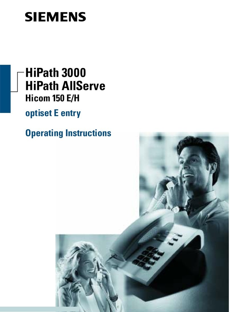 Siemens HiPath 3000 V3.0 or later Gigaset M1... User manual