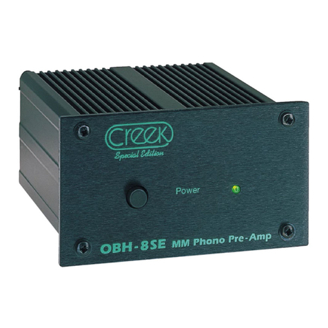 Creek Audio OBH-8 operating instructions