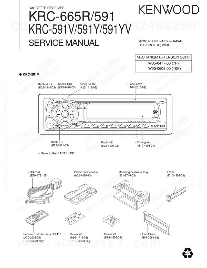 Kenwood KRC-665R User manual