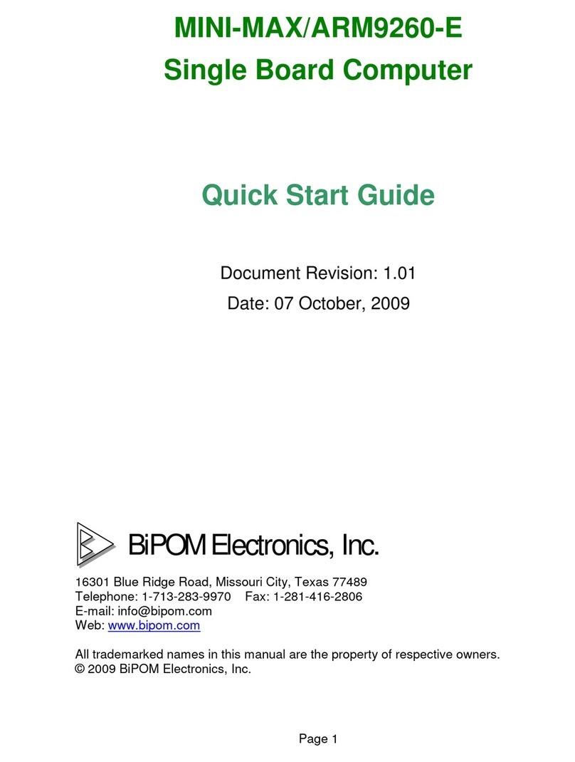 BiPOM Electronics MINI-MAX/ARM9260-E quick start guide