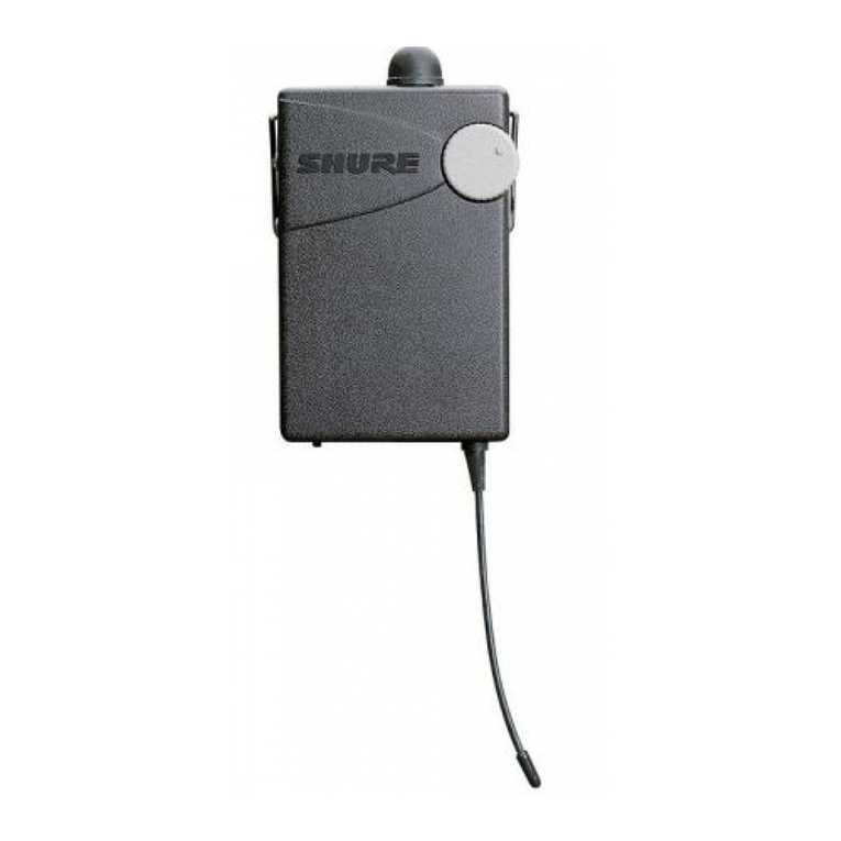 Shure P4R RECEIVER P4R User manual