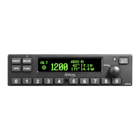 Avidyne AXP340 MODE S User manual