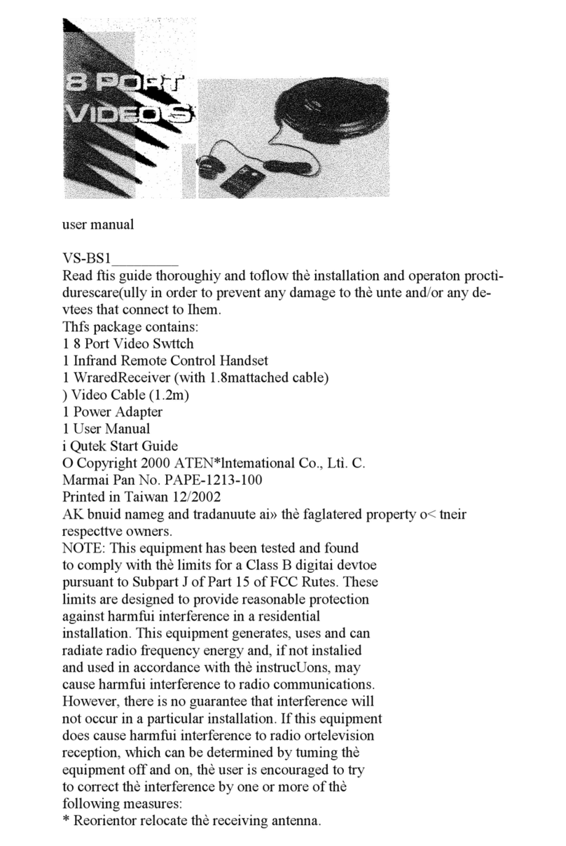 ATEN VS-881 user manual