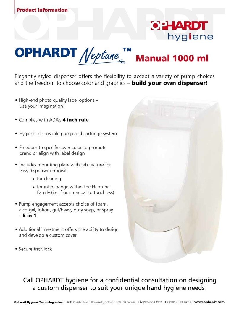 ophardt Neptune 1000 ml User manual
