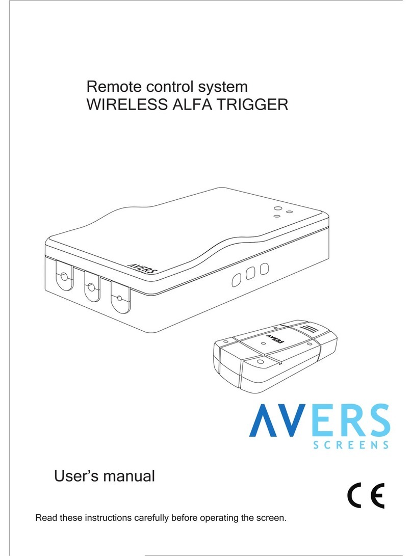 Avers Screens WIRELESS ALFA TRIGGER User manual