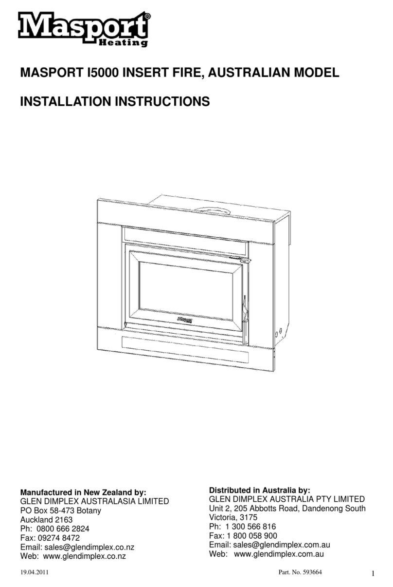 Masport I5000 installation instructions Masport I5000 installation instructions