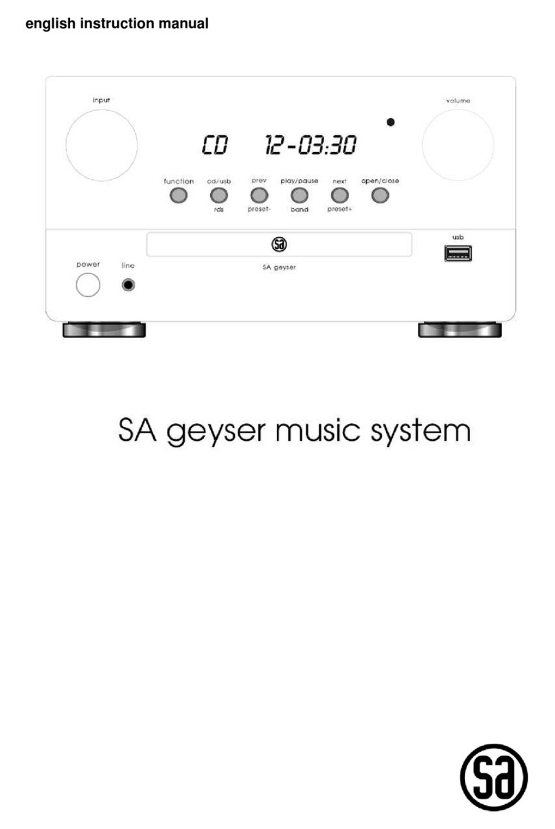 SA Geyser instruction manual