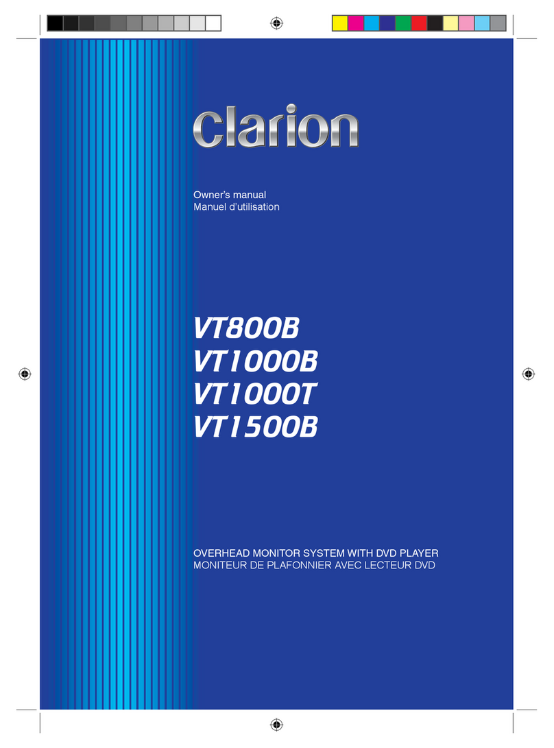Clarion VT800B User manual
